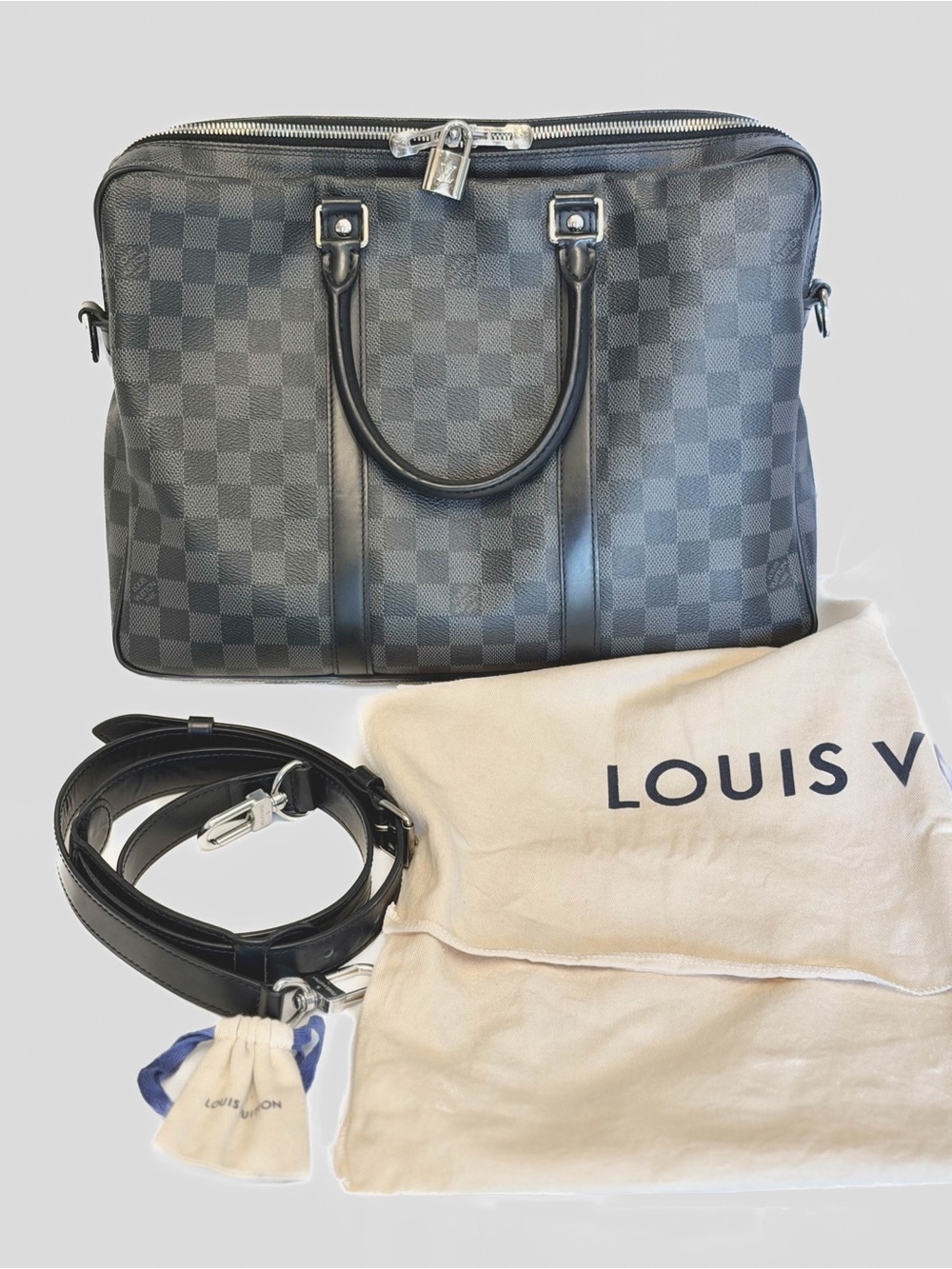 Louis Vuitton Damier Graphite Porte-Document Voyage PM